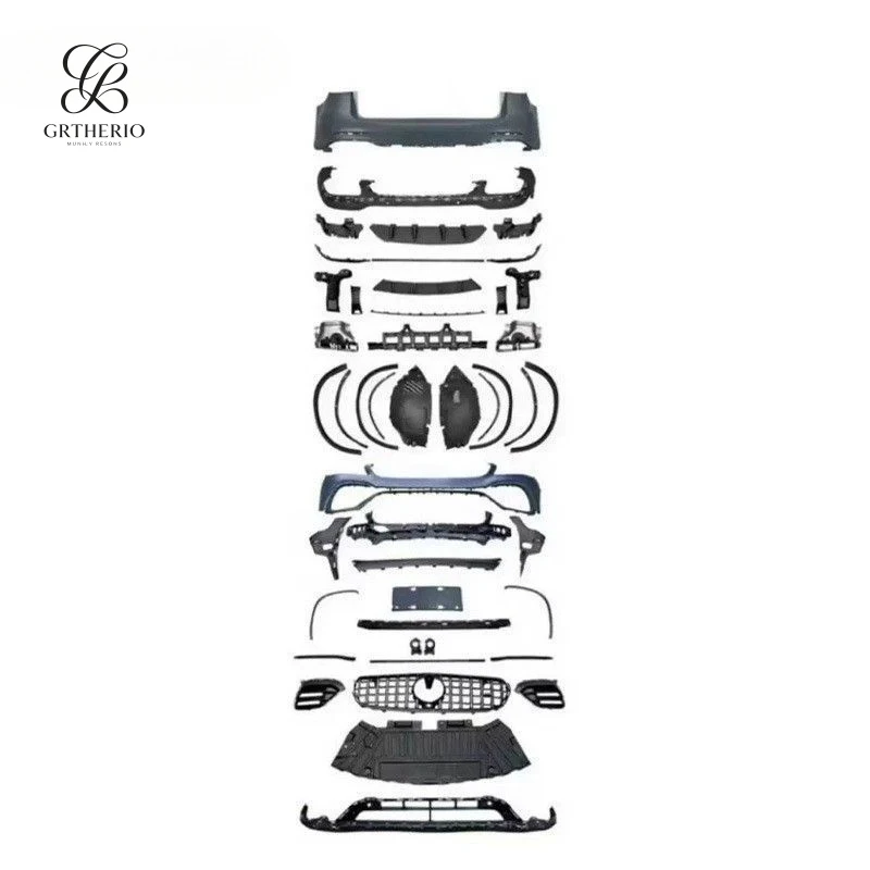 Suitable for AMG front and rear bumper assemblies, export car modification parts wholesale, 16-19 model GLC modified to GLC63
Suitable for AMG front and rear bumper assemblies, export car modification parts wholesale, 16-19 model GLC modified to GLC63