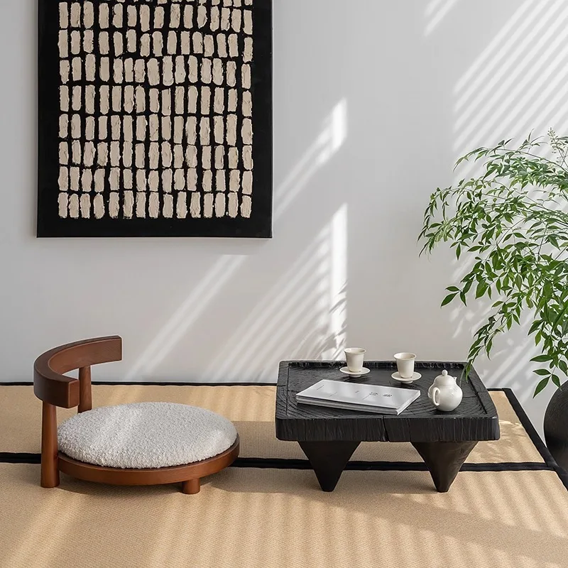 HYS log solid wood bay window tatami seat Chinese simple back chair legless stool and room chair small stool
HYS log solid wood bay window tatami seat Chinese simple back chair legless stool and room chair small stool