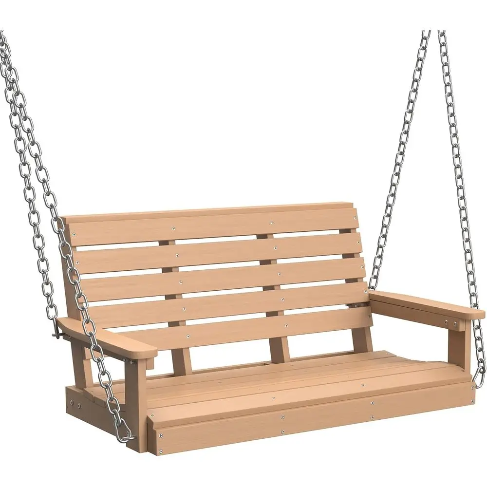 Durable 2-Seat Teak Outdoor Porch Swing with 600lbs Capacity, Weather-Resistant for Patio and Garden
Durable 2-Seat Teak Outdoor Porch Swing with 600lbs Capacity, Weather-Resistant for Patio and Garden