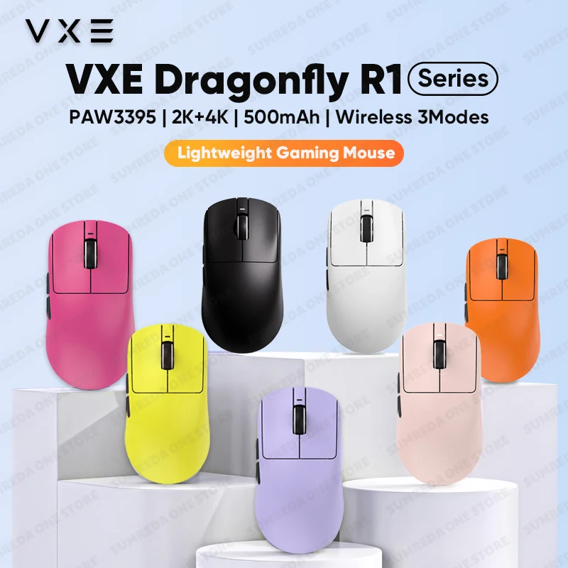 VGN VXE Dragonfly R1 Pro Wireless Mouse PAW3395 Sensor Nordic 52840 2KHz FPS Game Mouse Intelligent Speed Low Delay Game Office
VGN VXE Dragonfly R1 Pro Wireless Mouse PAW3395 Sensor Nordic 52840 2KHz FPS Game Mouse Intelligent Speed Low Delay Game Office