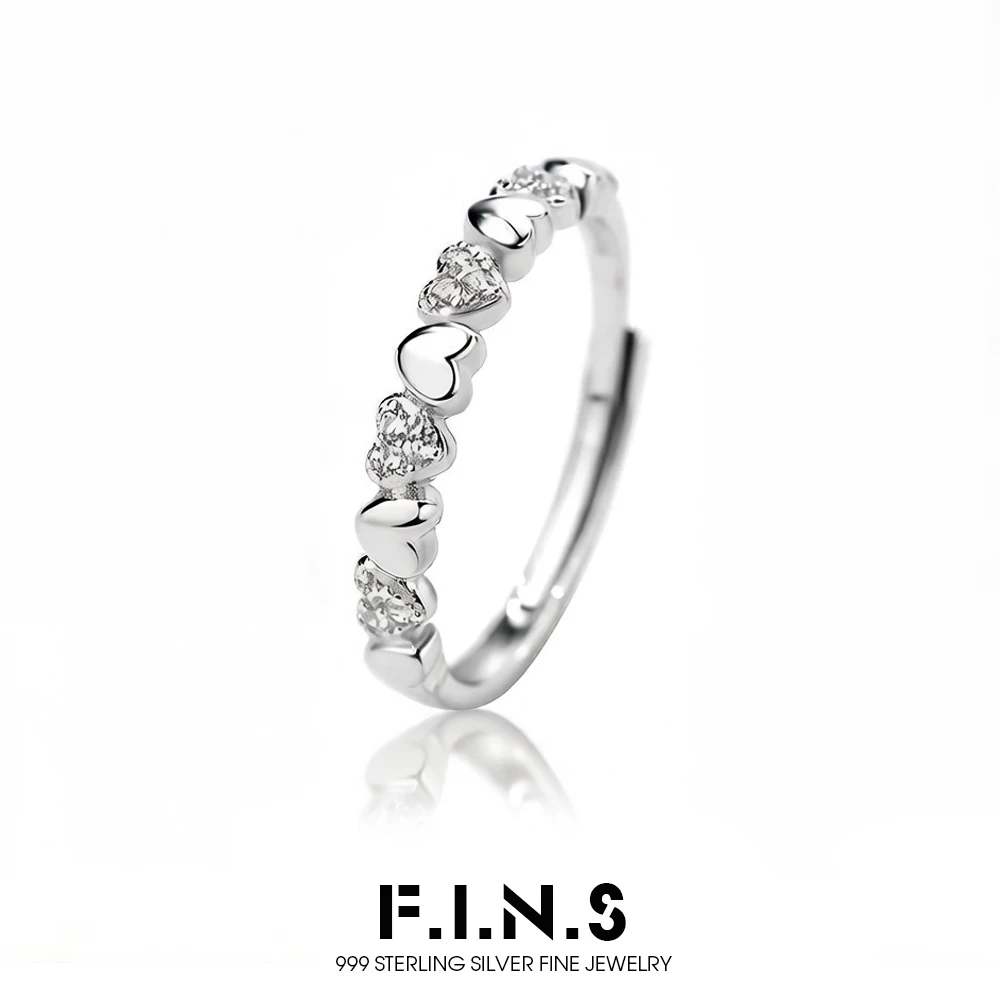 F.I.N.S Heart-to-Heart Zircon S999 Sterling Silver Opening Versatile Korean Style Adjustable Index Mid Finger Fine Jewelry Gifts
F.I.N.S Heart-to-Heart Zircon S999 Sterling Silver Opening Versatile Korean Style Adjustable Index Mid Finger Fine Jewelry Gifts