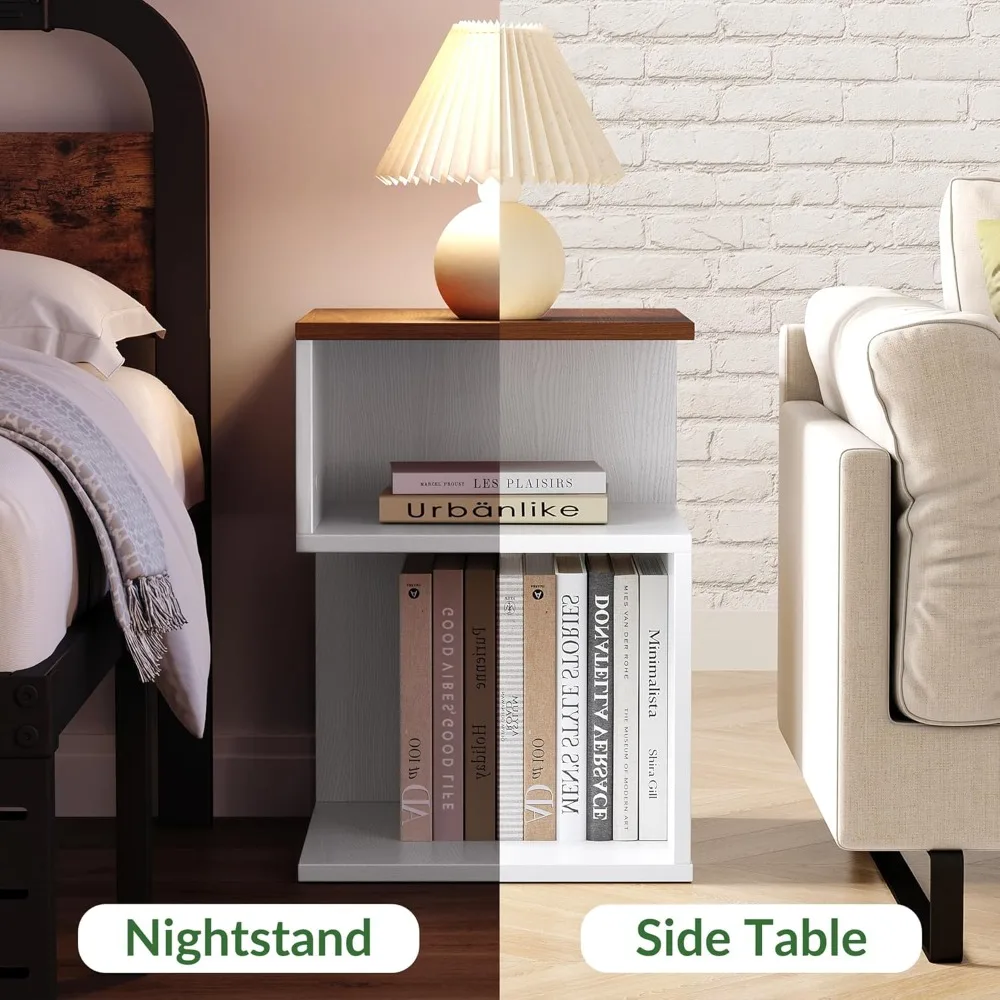 Tokyo S Flip Minimalist 3 Tier End Table - Minimalist 3-Tier Wood Nightstand for Small Spaces with Open Storage
Tokyo S Flip Minimalist 3 Tier End Table - Minimalist 3-Tier Wood Nightstand for Small Spaces with Open Storage