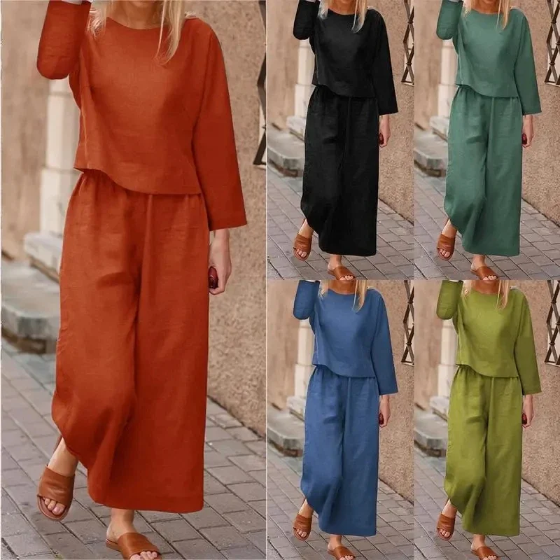 370406005 Casual European and American large size set loose solid color shirt and pants two-piece set
370406005 Casual European and American large size set loose solid color shirt and pants two-piece set