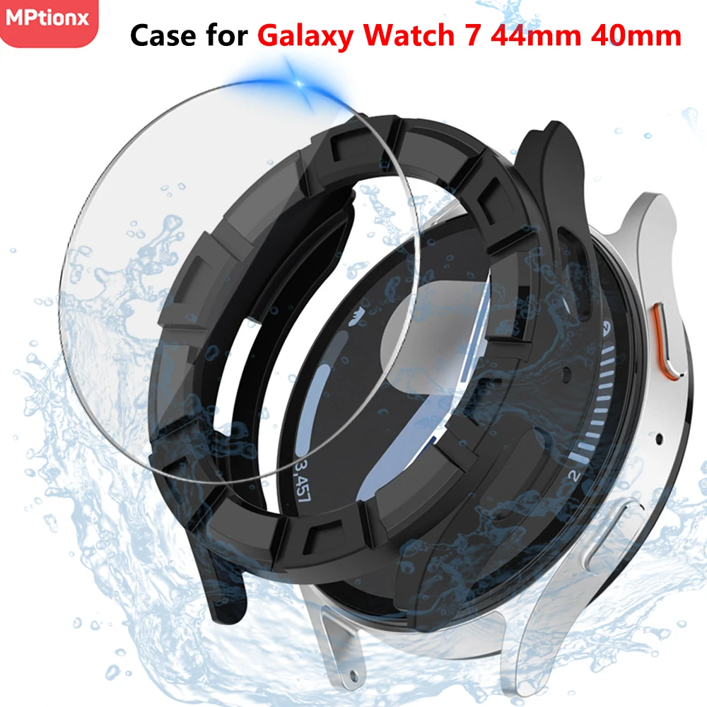 Glass+Cover for Samsung Galaxy Watch 7 44mm 40mm Soft Silicone Protective Bumper Galaxy Watch 7 40mm 44mm Case+Screen Protector
Glass+Cover for Samsung Galaxy Watch 7 44mm 40mm Soft Silicone Protective Bumper Galaxy Watch 7 40mm 44mm Case+Screen Protector
