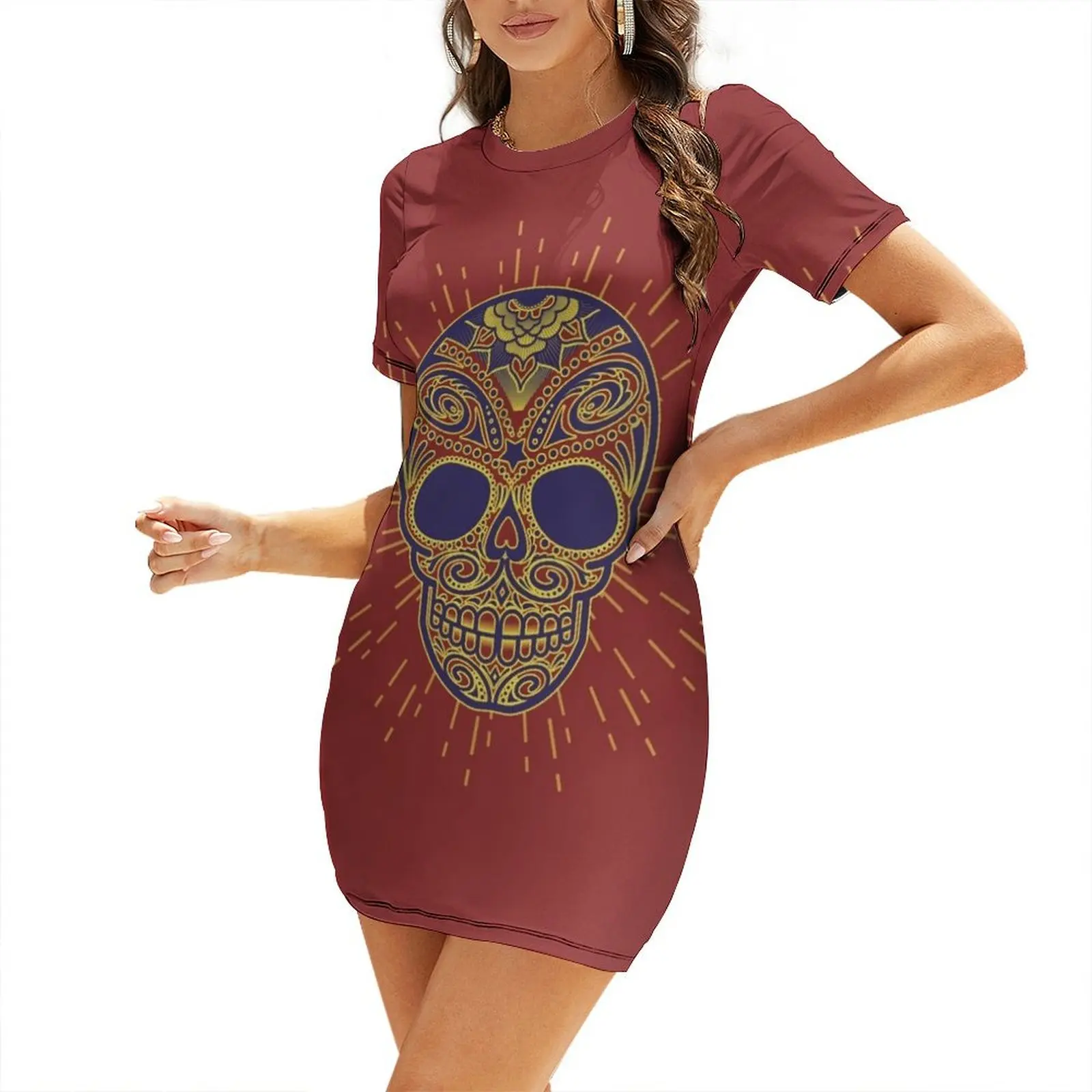 Golden catrina Short-Sleeved Dress dresses women summer 2026 women party dresses ceremony dresses
Golden catrina Short-Sleeved Dress dresses women summer 2026 women party dresses ceremony dresses