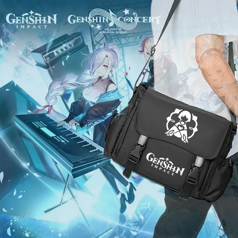 Genshin Impact Single Shoulder Diluc Dazhao Zhonghuang Junior High School Unisex Large Capacity Anime Casual Crossbody Bag A
Genshin Impact Single Shoulder Diluc Dazhao Zhonghuang Junior High School Unisex Large Capacity Anime Casual Crossbody Bag A