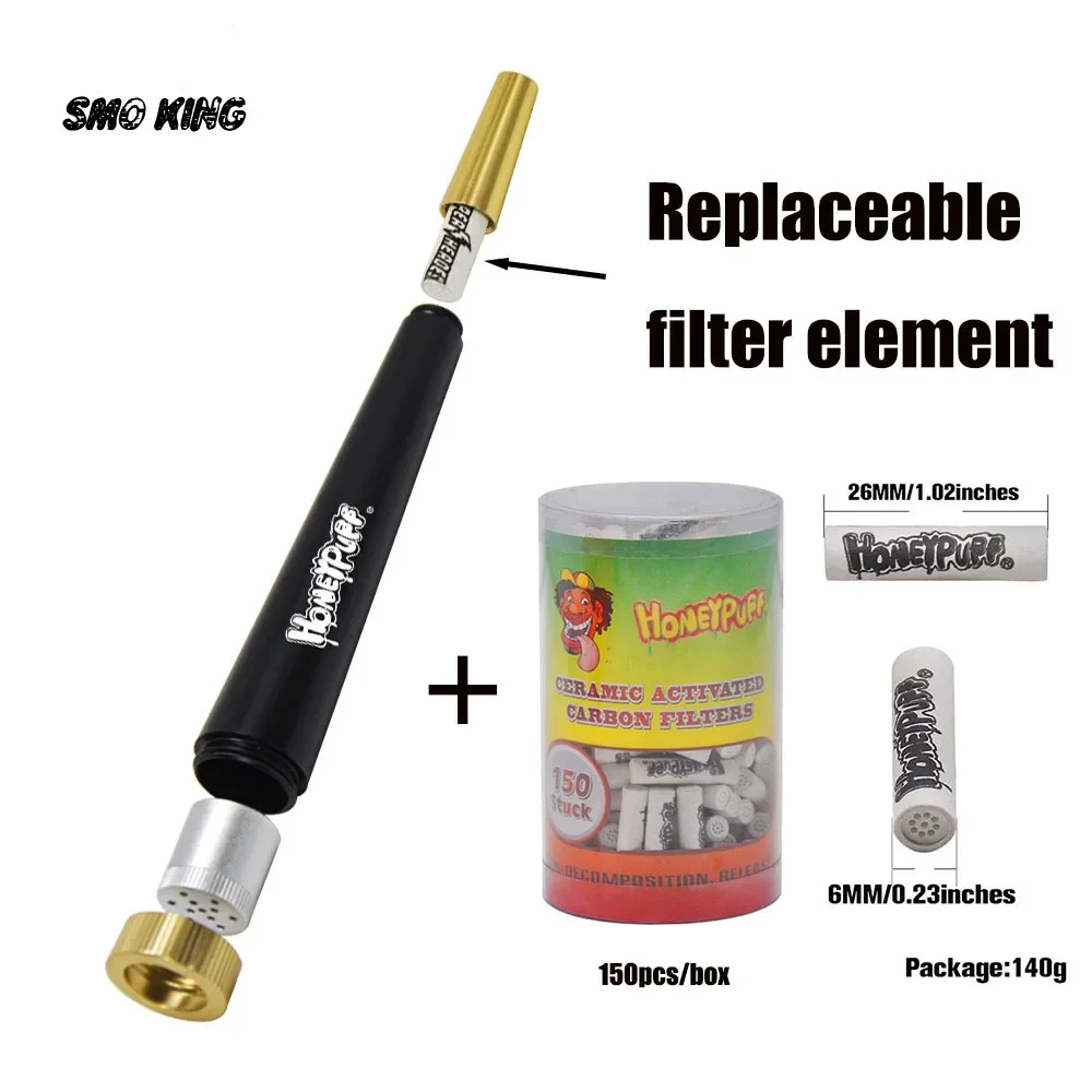 SMO Dry Burning Grass Smoking Pipe with Replaceable 6mm Activated Filter Element Metal Cone Herb Tobacco Pipes Smoking Accessory
SMO Dry Burning Grass Smoking Pipe with Replaceable 6mm Activated Filter Element Metal Cone Herb Tobacco Pipes Smoking Accessory