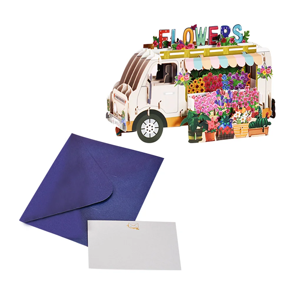 3D Flower Car Greeting Cards Pop Up Birthday Blessing Card Set Three Dimensional Celebration Gift for Loved Ones
3D Flower Car Greeting Cards Pop Up Birthday Blessing Card Set Three Dimensional Celebration Gift for Loved Ones