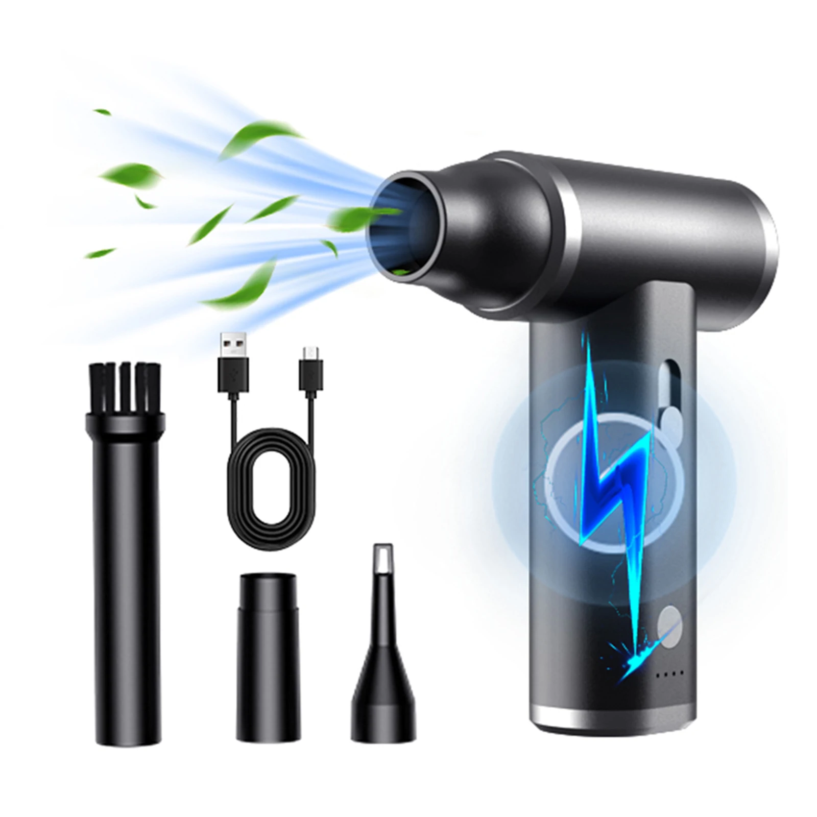 110000PRM Compressed Air Duster Brushless Motor Electric Air Duster Rechargeable Portable Air Blower for Computer Keyboard
110000PRM Compressed Air Duster Brushless Motor Electric Air Duster Rechargeable Portable Air Blower for Computer Keyboard