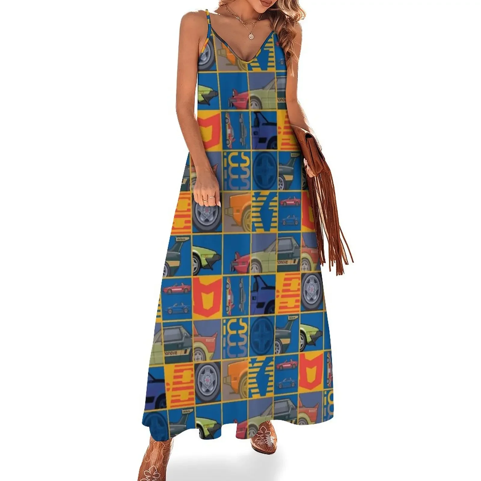 Stack of FlAT X1/9 Mid Engine Sport Cars Sleeveless Dress elegant dresses plus sizes Female clothing Woman clothing Dress
Stack of FlAT X1/9 Mid Engine Sport Cars Sleeveless Dress elegant dresses plus sizes Female clothing Woman clothing Dress