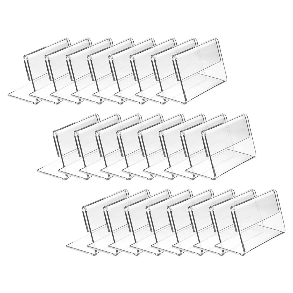 30 Pcs Shaped Acrylic Bag Stand Holder Price Tags Desk Card Table Signs Display Stand Holder Label Stable Design
30 Pcs Shaped Acrylic Bag Stand Holder Price Tags Desk Card Table Signs Display Stand Holder Label Stable Design