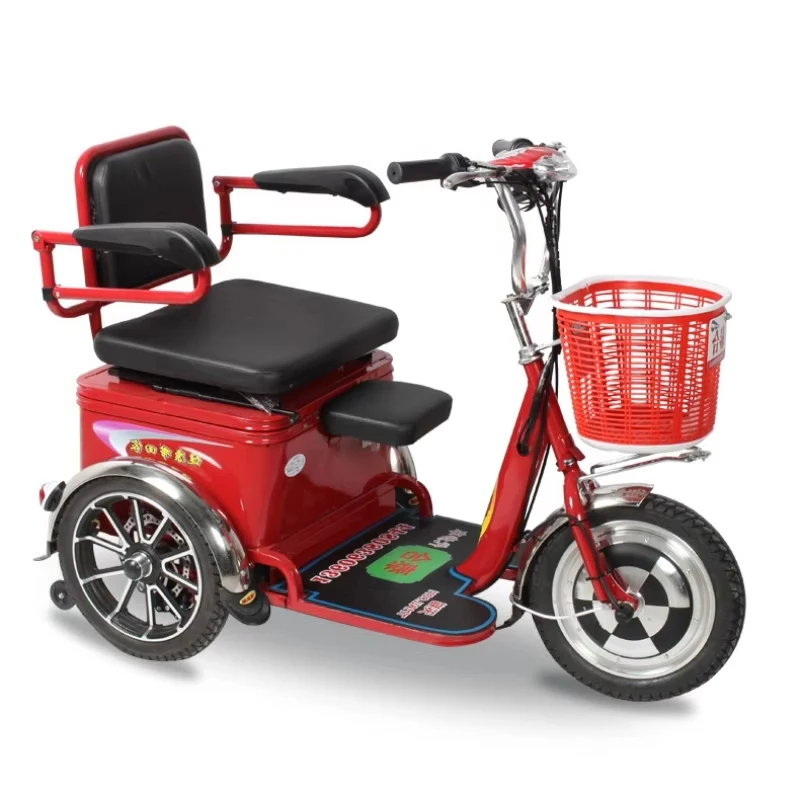 Mini Parent Child Electric Tricycle 2 Seat 3 Wheel For Seniors 48V20AH 350W Cargo Electric Scooter With Basket/Battery Removable
Mini Parent Child Electric Tricycle 2 Seat 3 Wheel For Seniors 48V20AH 350W Cargo Electric Scooter With Basket/Battery Removable