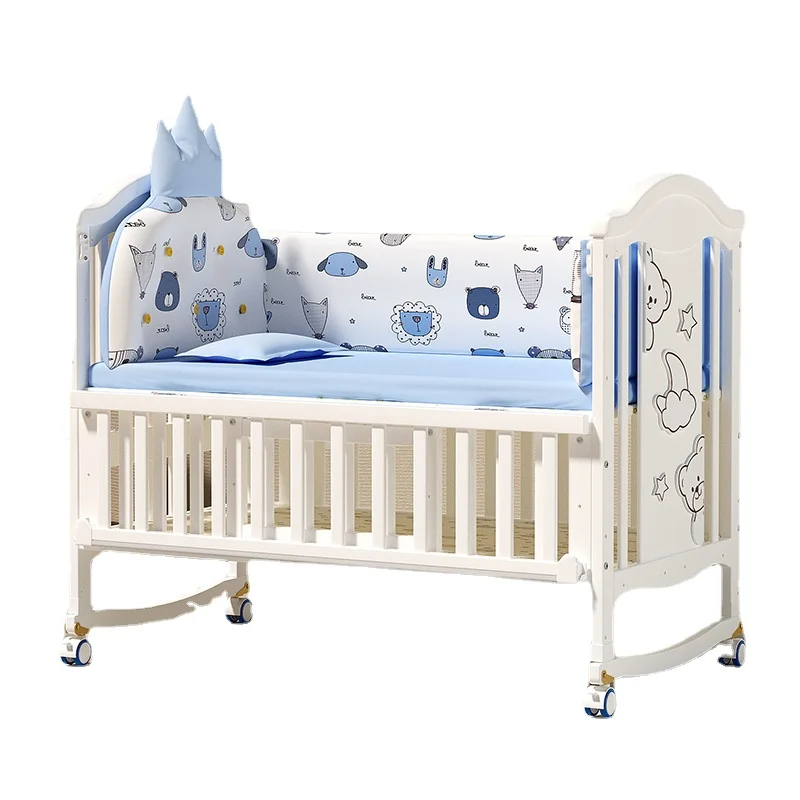 HXL Baby Bed Solid Wood European-Style Removable Newborn Multifunctional Cradle Children Stitching Bed
HXL Baby Bed Solid Wood European-Style Removable Newborn Multifunctional Cradle Children Stitching Bed