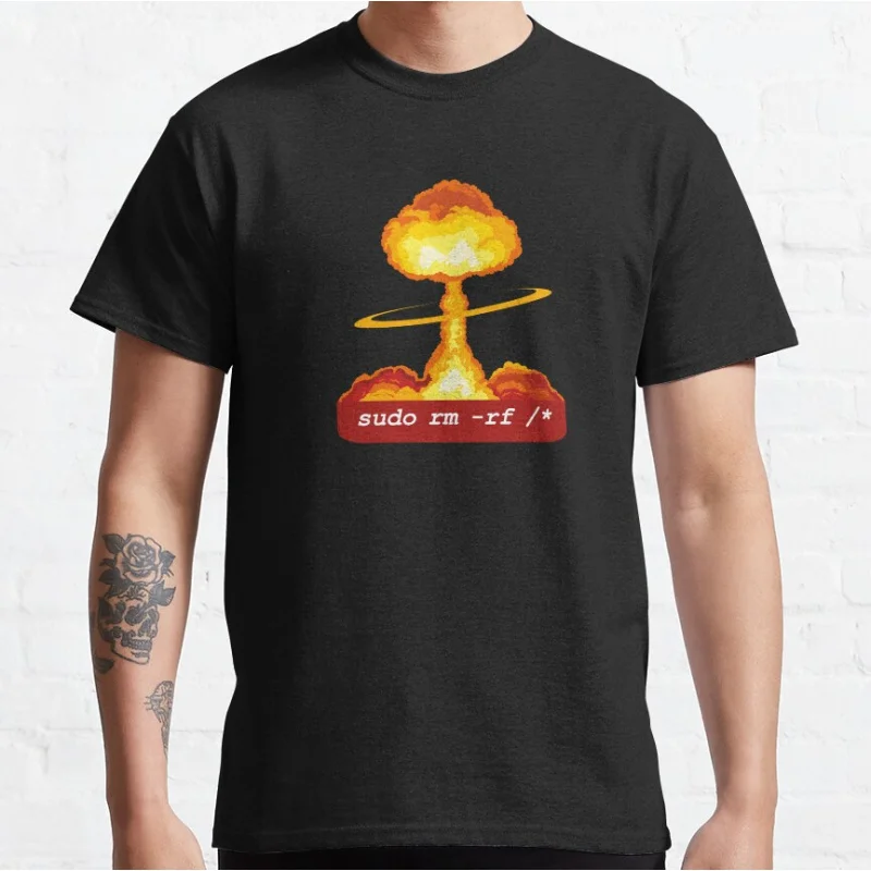 Nuclear sudo Funny Linux meme Humor System Admin Graphic T Shirts for Developer Large size Adult tops S-6XL
Nuclear sudo Funny Linux meme Humor System Admin Graphic T Shirts for Developer Large size Adult tops S-6XL