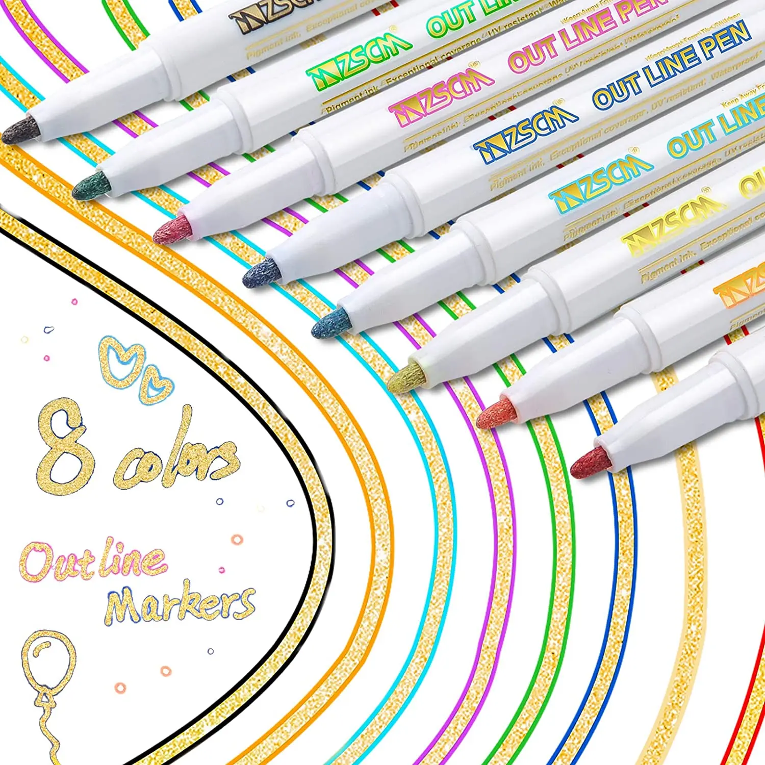 ZSCM 8Gold Double Line Pen School Supplies Cute Stationery Highlighters Markers Office Accessories Korean Stationery Office
ZSCM 8Gold Double Line Pen School Supplies Cute Stationery Highlighters Markers Office Accessories Korean Stationery Office