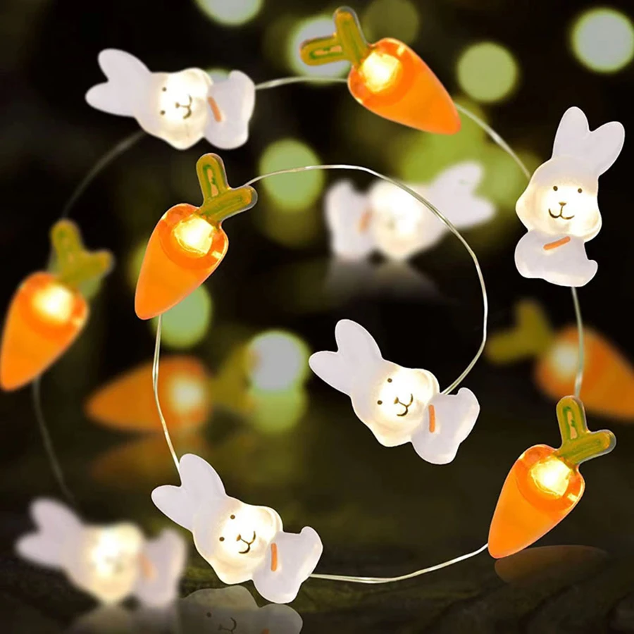 LED Carrot Rabbit Shaped Revival Festival Decorative Light String Easter Copper Wire Lamp Decorative Colorful Light
LED Carrot Rabbit Shaped Revival Festival Decorative Light String Easter Copper Wire Lamp Decorative Colorful Light