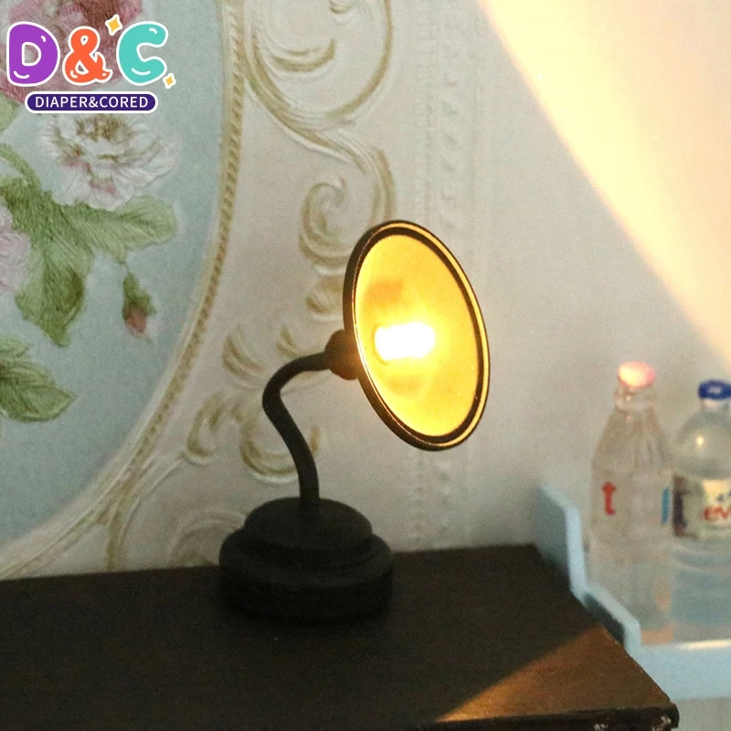 1:12 Dollhouse Miniature LED Lamp Desk Lamp Black Wall Lamp with Switch Furniture Model Decor Toy
1:12 Dollhouse Miniature LED Lamp Desk Lamp Black Wall Lamp with Switch Furniture Model Decor Toy