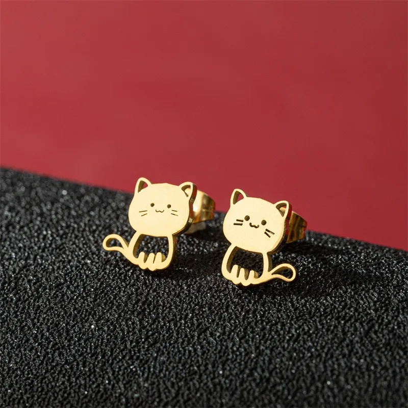 EVISPOL 2Pcs Cartoon Animal Cat Stud Earingsfor Women Girls, Cute Stainless Steel Kitten Earring Studs Funny Jewelry Gift
EVISPOL 2Pcs Cartoon Animal Cat Stud Earingsfor Women Girls, Cute Stainless Steel Kitten Earring Studs Funny Jewelry Gift