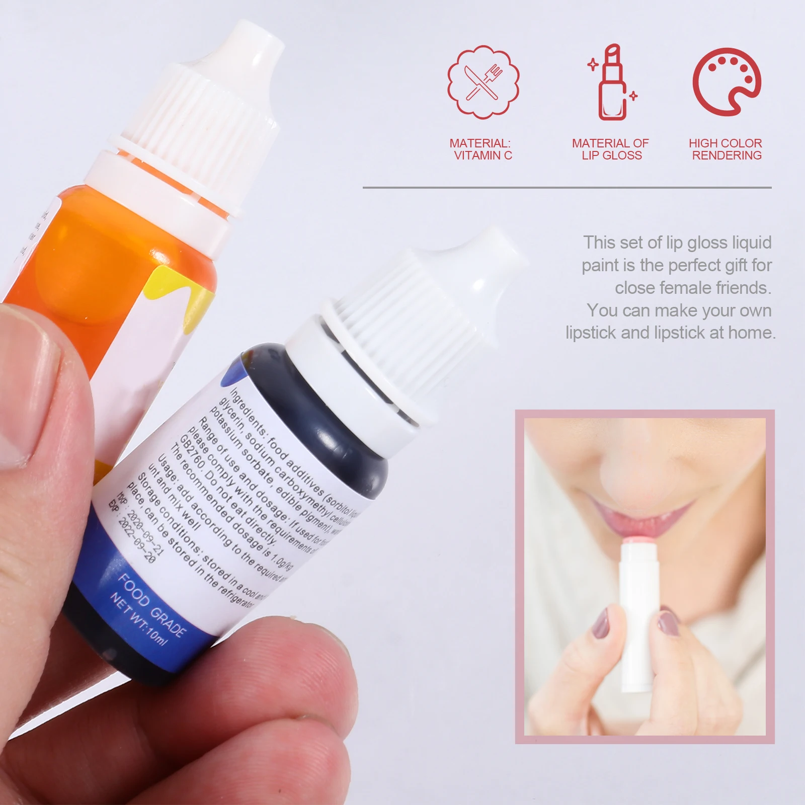 12 Pcs Vegan Lip Gloss Pigment Liquid Colorant for DIY Balm Dye Lip Gloss Colorant Vitamin Supplies
12 Pcs Vegan Lip Gloss Pigment Liquid Colorant for DIY Balm Dye Lip Gloss Colorant Vitamin Supplies