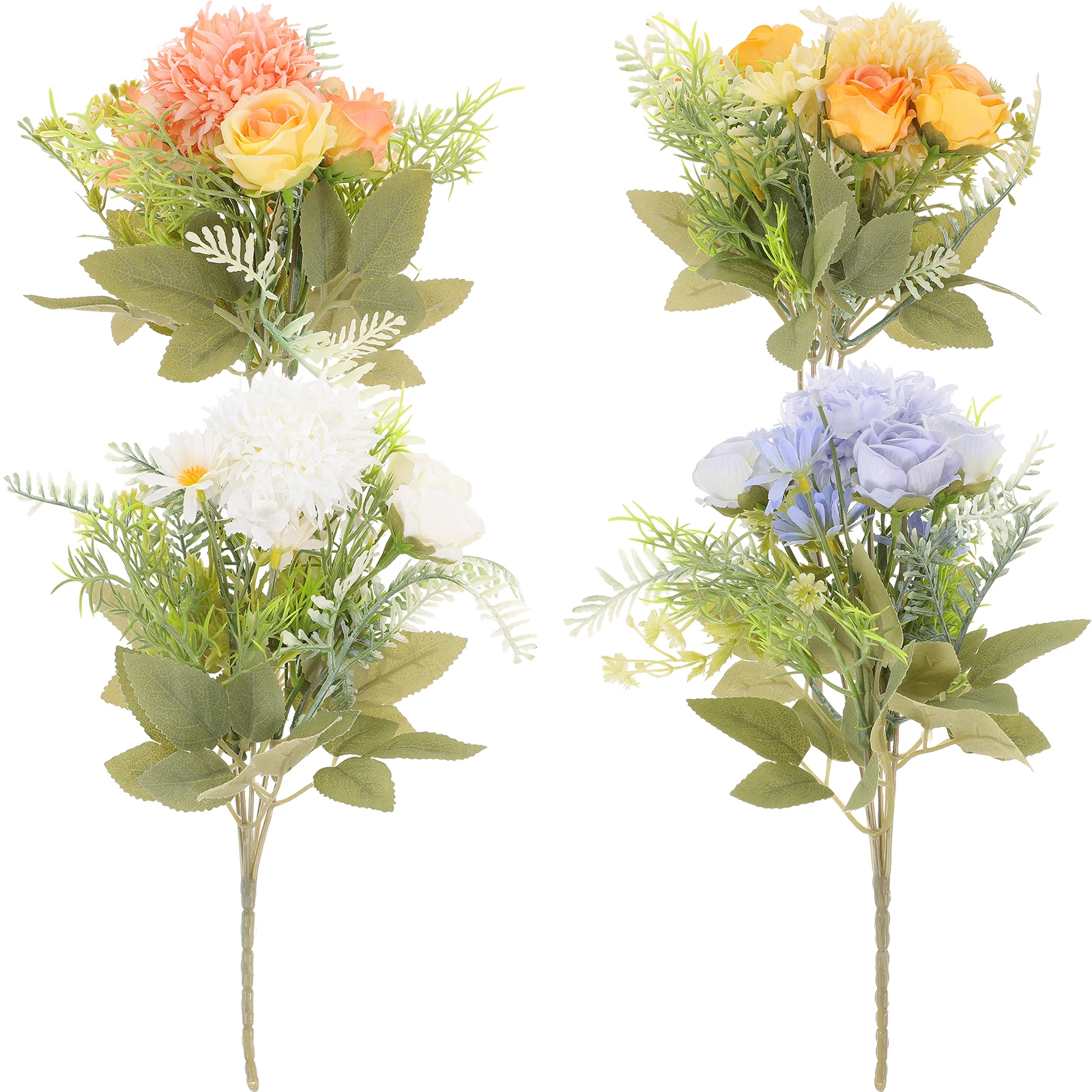4Pcs Lifelike Artificial Bouquet Cloth Material Realistic Color Transition Home Decor Wedding Party Decoration
4Pcs Lifelike Artificial Bouquet Cloth Material Realistic Color Transition Home Decor Wedding Party Decoration