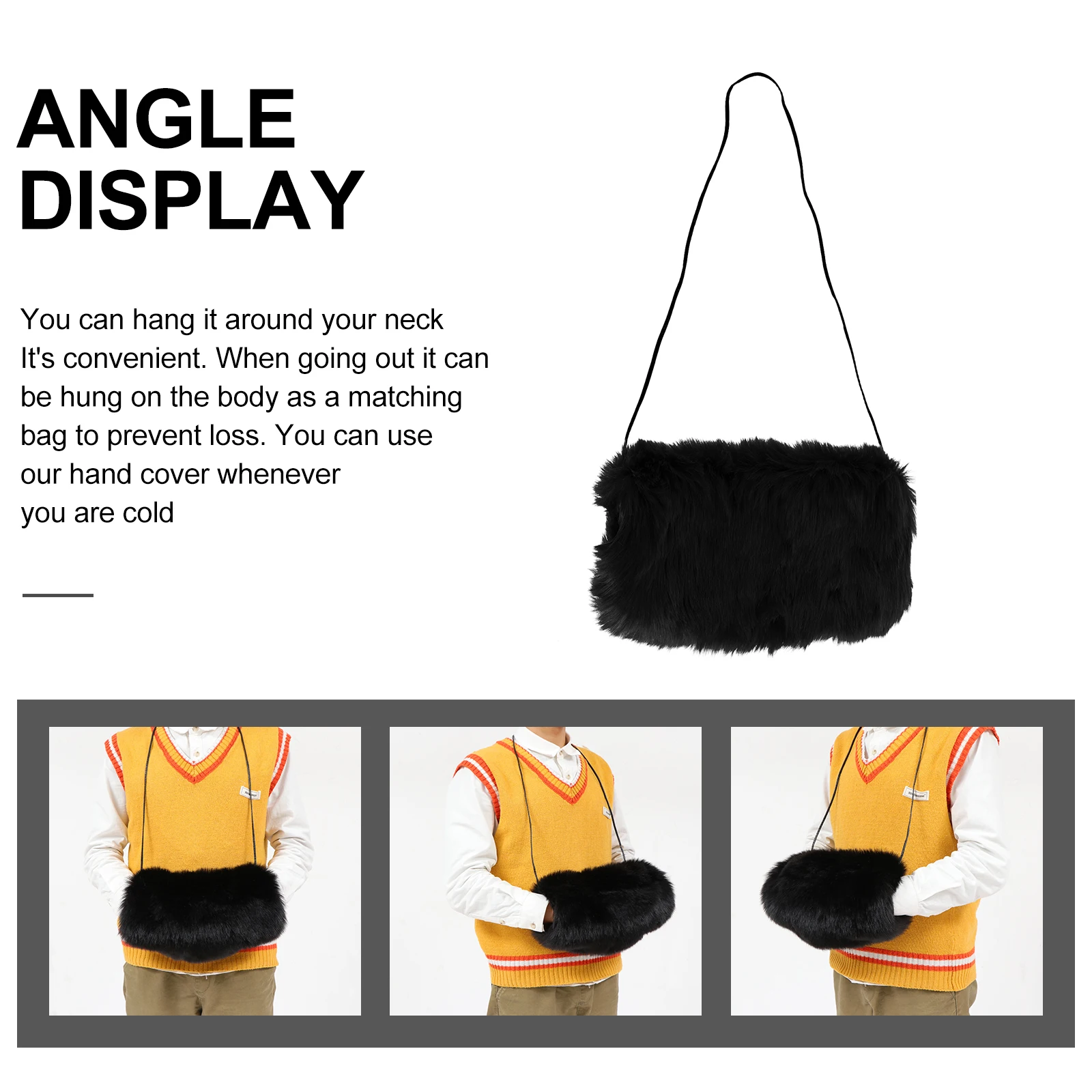 Hand Muff Portable Hands Cover Warm Winter Accessory Suspenders Polyester Women's Gift Winter Accessory Party Wear
Hand Muff Portable Hands Cover Warm Winter Accessory Suspenders Polyester Women's Gift Winter Accessory Party Wear