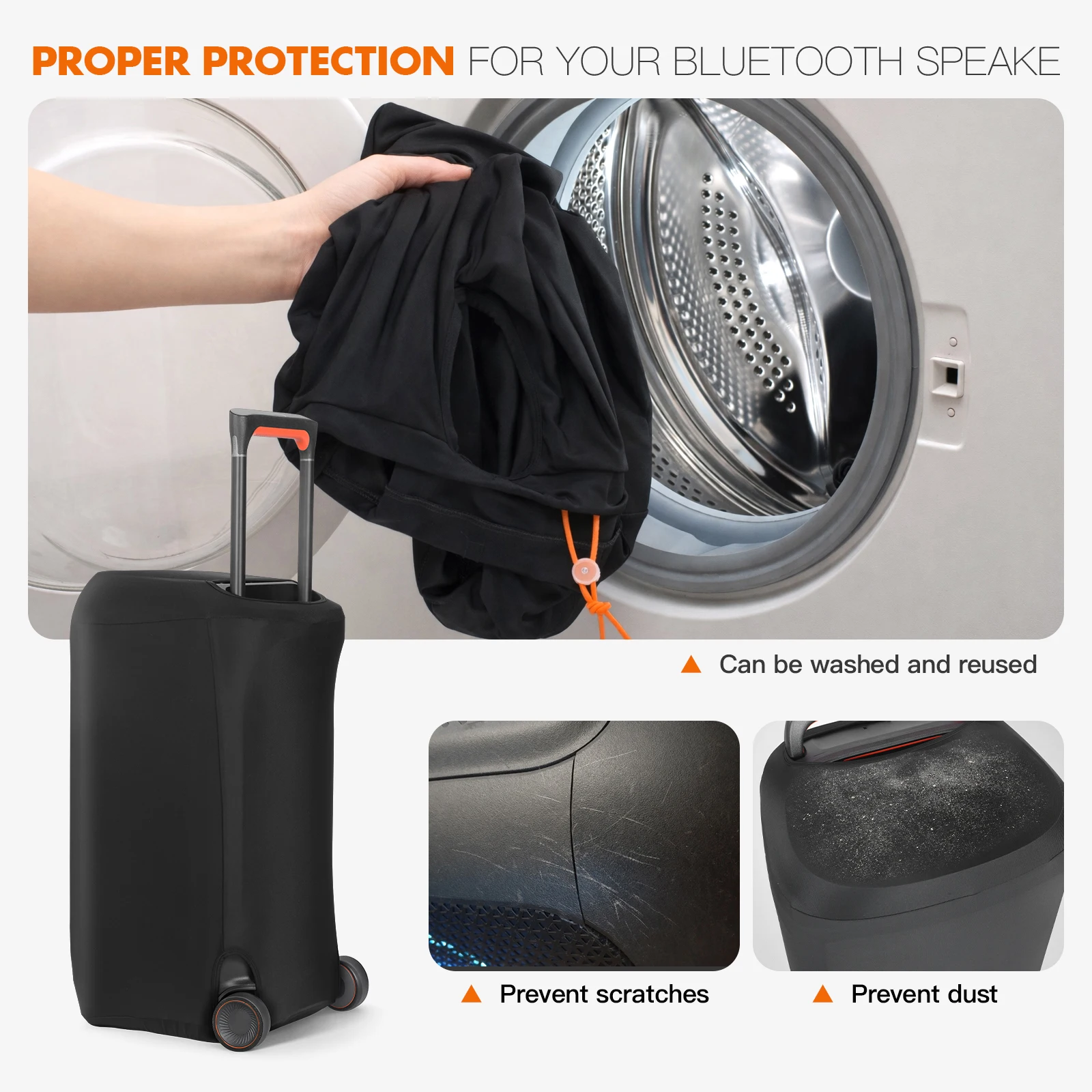 Portable Speaker Dust Cover for JBL PARTYBOX 310/320/120/520/710/720/1000/Ultimates/Encore2 Speaker Protective Storage Sleeve
Portable Speaker Dust Cover for JBL PARTYBOX 310/320/120/520/710/720/1000/Ultimates/Encore2 Speaker Protective Storage Sleeve 