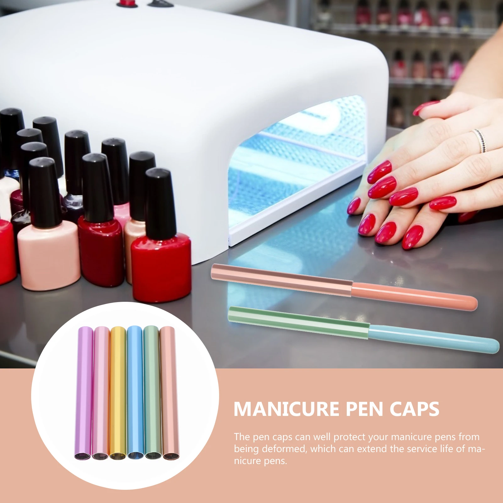 6pcs Zinc Alloy Manicure Pen Caps Metal Nail Brush Covers Light-proof Sealed Art Accessories Durable Practical Deluxe Fine
6pcs Zinc Alloy Manicure Pen Caps Metal Nail Brush Covers Light-proof Sealed Art Accessories Durable Practical Deluxe Fine