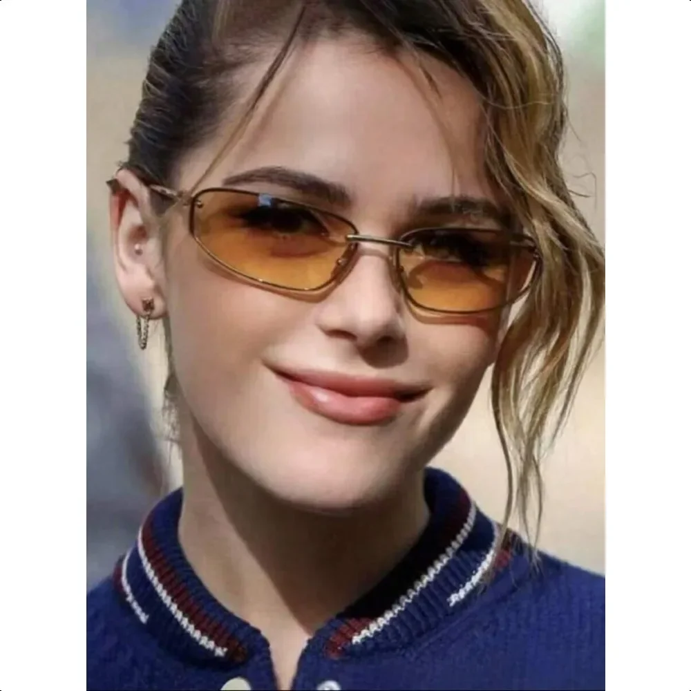 Oval Frameless Y2K Fashion Glasses Retro High-end European American Style Eyewear for Women
Oval Frameless Y2K Fashion Glasses Retro High-end European American Style Eyewear for Women