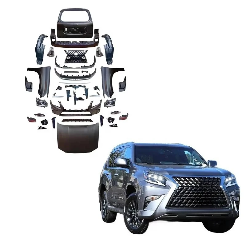 Комплект обвесов для Gx460 (рестайлинг 2010-2019 гг.), а также для Prado 120/150 (2020 г.), для модификации и переоборудования автомобиля, корейские автозапчасти
Комплект обвесов для Gx460 (рестайлинг 2010-2019 гг.), а также для Prado 120/150 (2020 г.), для модификации и переоборудования автомобиля, корейские автозапчасти