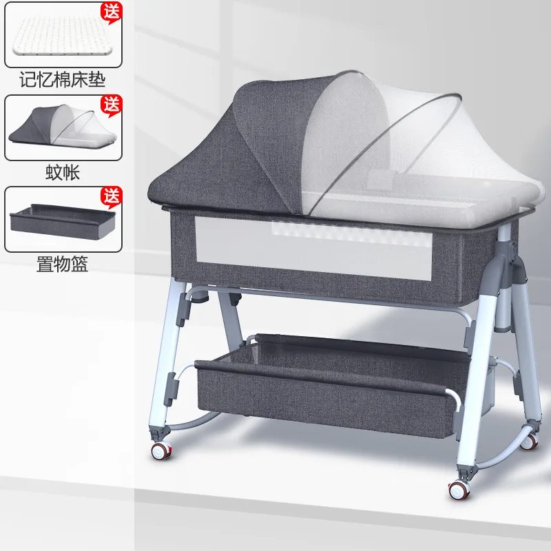 Multi-functional Portable Baby Bed Crib For Newborn Splicing Big Bed Baby Crib Cradle Mobile Foldable
Multi-functional Portable Baby Bed Crib For Newborn Splicing Big Bed Baby Crib Cradle Mobile Foldable