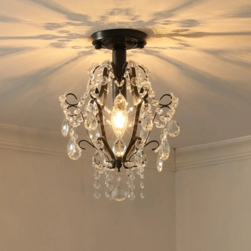 American Crystal Ceiling Lights Retro Entrance Staircase Bar Counter Hallway Entrance Iron Ceiling Lamps Illumination Art Decor
American Crystal Ceiling Lights Retro Entrance Staircase Bar Counter Hallway Entrance Iron Ceiling Lamps Illumination Art Decor