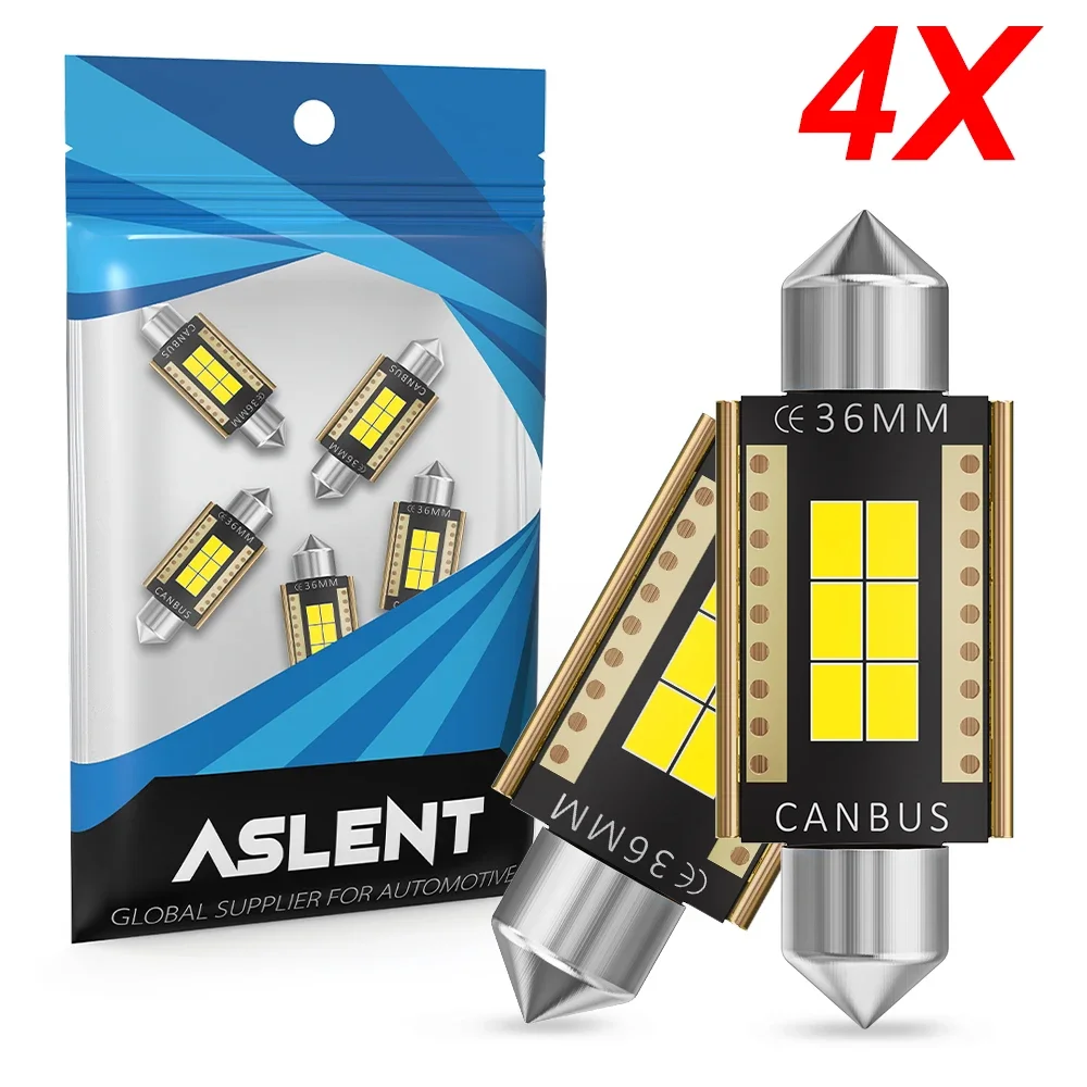4x New C10W C5W LED Canbus Festoon 31mm 36mm 39mm 41mm Bulb Interior Reading Light Dome License Plate Luggage Trunk Lamp
4x New C10W C5W LED Canbus Festoon 31mm 36mm 39mm 41mm Bulb Interior Reading Light Dome License Plate Luggage Trunk Lamp