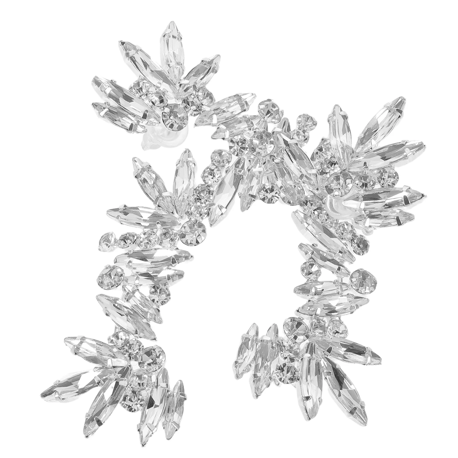 1 Pair Rhinestone Ear Cuffs For Women Leaf Design Non Piercing Lightweight Sparkling Daily Wear Party Occasions Earcuff Earrings
1 Pair Rhinestone Ear Cuffs For Women Leaf Design Non Piercing Lightweight Sparkling Daily Wear Party Occasions Earcuff Earrings