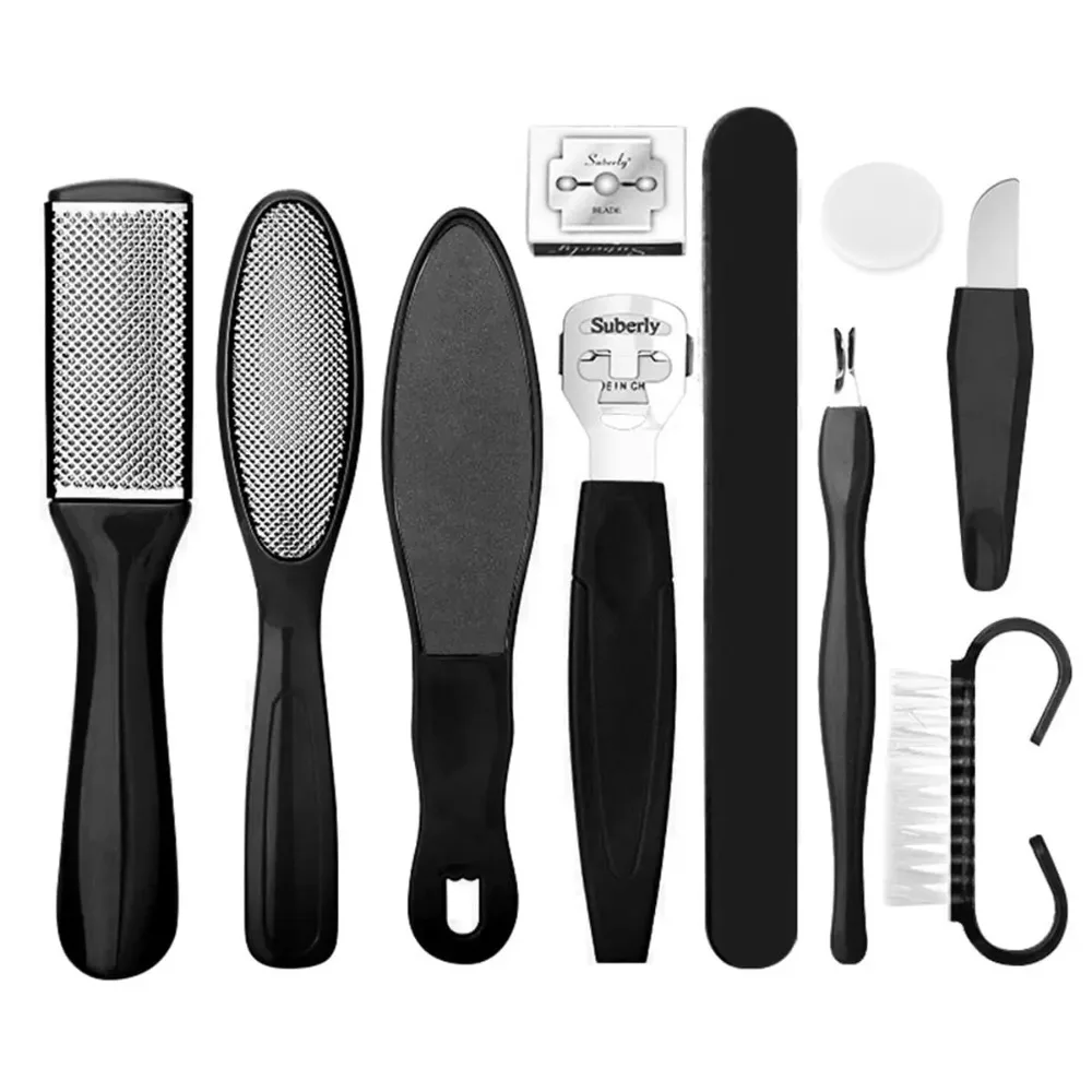 Stainless Steel Pedicure Tools 10 in 1 Foot Spa Set Professional Foot Care Kit Foot Rasp Dead Skin Remover for Home Salon Daily
Stainless Steel Pedicure Tools 10 in 1 Foot Spa Set Professional Foot Care Kit Foot Rasp Dead Skin Remover for Home Salon Daily