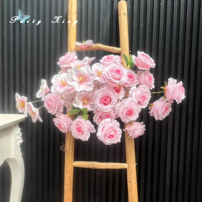 Artificial Flowers Wedding Background Decoration Arch Flower Arrangement Table Centerpiece Silk Hanging Flower Row Stage Props
Artificial Flowers Wedding Background Decoration Arch Flower Arrangement Table Centerpiece Silk Hanging Flower Row Stage Props