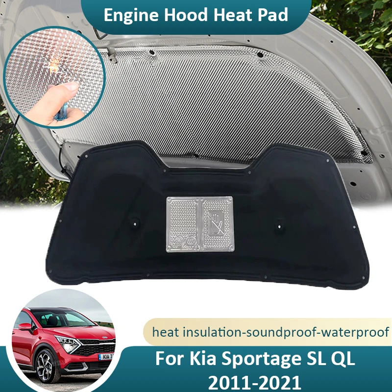For Kia Sportage SL QL MK3 MK4 2011~2021 Fireproof Car Front Hood Engine Sound Heat Pad Cotton Cover Soundproof Accessories
For Kia Sportage SL QL MK3 MK4 2011~2021 Fireproof Car Front Hood Engine Sound Heat Pad Cotton Cover Soundproof Accessories