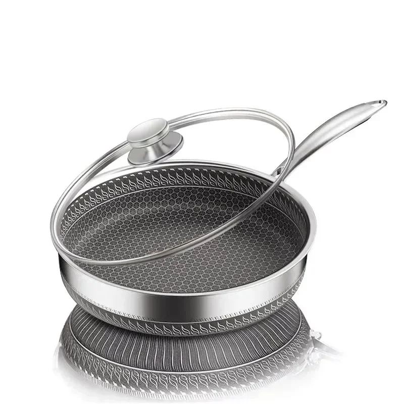 Nonstick Frying Pan 316L Medical Antibacterial Stainless Steel Pan 28/30/32cm Kitchen Nonstick Cooking Pan
Nonstick Frying Pan 316L Medical Antibacterial Stainless Steel Pan 28/30/32cm Kitchen Nonstick Cooking Pan