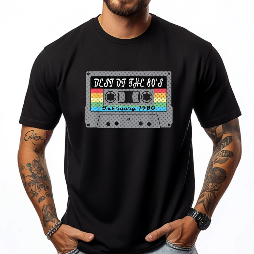 Vintage Cassette Best Of The 80 February 1980 Birthday Grpahic Tee Band Tshirts Illustration Mans Short Sleeve Tee
Vintage Cassette Best Of The 80 February 1980 Birthday Grpahic Tee Band Tshirts Illustration Mans Short Sleeve Tee