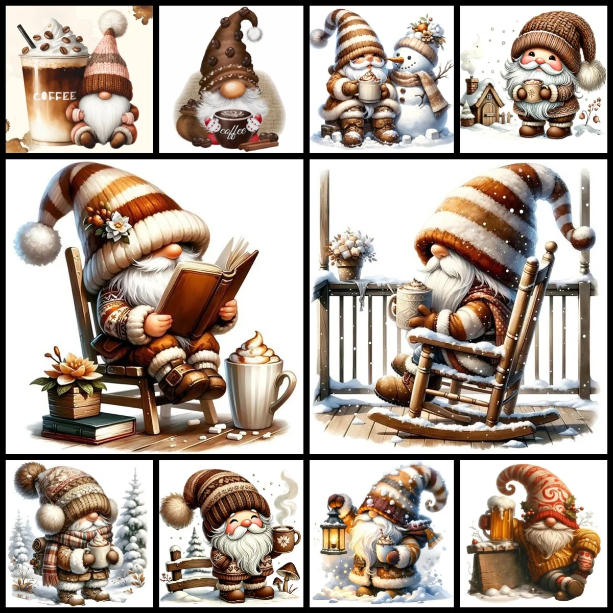 Cartoon Coffee Gnome Square 5d Full Diamond Painting Mosaic Cross Stitch Decor , Coffee Lovers DIY Round Diamond Art Set
Cartoon Coffee Gnome Square 5d Full Diamond Painting Mosaic Cross Stitch Decor , Coffee Lovers DIY Round Diamond Art Set