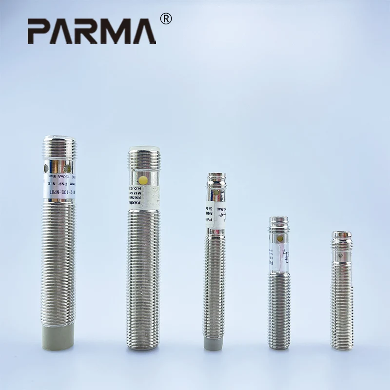 PARMA Inductive Proximity Switch Sensor Connector Pluggable M8/M12 Series 3pin 4pin Flush NPN PNP Sensing Distance 2mm 6-36V DC
PARMA Inductive Proximity Switch Sensor Connector Pluggable M8/M12 Series 3pin 4pin Flush NPN PNP Sensing Distance 2mm 6-36V DC