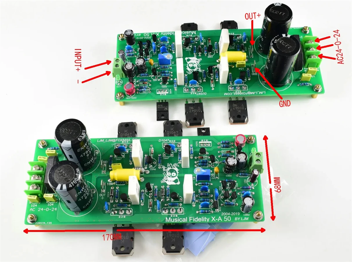 1: 1 CLONE Musical F X50 British Classic Amplifier Finished Board With 2 Channels
1: 1 CLONE Musical F X50 British Classic Amplifier Finished Board With 2 Channels