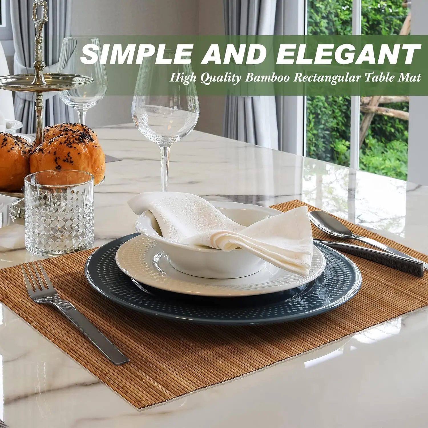 8/24PCS Bamboo Placemats Sushi Rolling Mat Reusable Wicker Placemat Heat Resistant Table Mats for Dining Wedding Party 12x18 In
8/24PCS Bamboo Placemats Sushi Rolling Mat Reusable Wicker Placemat Heat Resistant Table Mats for Dining Wedding Party 12x18 In