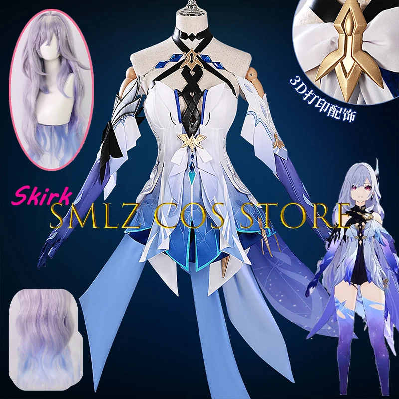 Game Skirk Cosplay Genshin Impact Costume Woman Skirk New Skin Sexy Dress Outfit Wig Set Party Carnival Play Anime Uniform
Game Skirk Cosplay Genshin Impact Costume Woman Skirk New Skin Sexy Dress Outfit Wig Set Party Carnival Play Anime Uniform