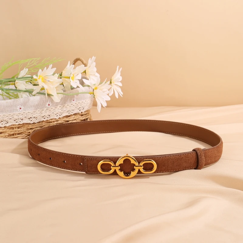 Vintage Flower Ring Buckle Suede Cowhide Belt for Women Girls Classic Solid Color Waistband for Casual Jeans Pants
Vintage Flower Ring Buckle Suede Cowhide Belt for Women Girls Classic Solid Color Waistband for Casual Jeans Pants