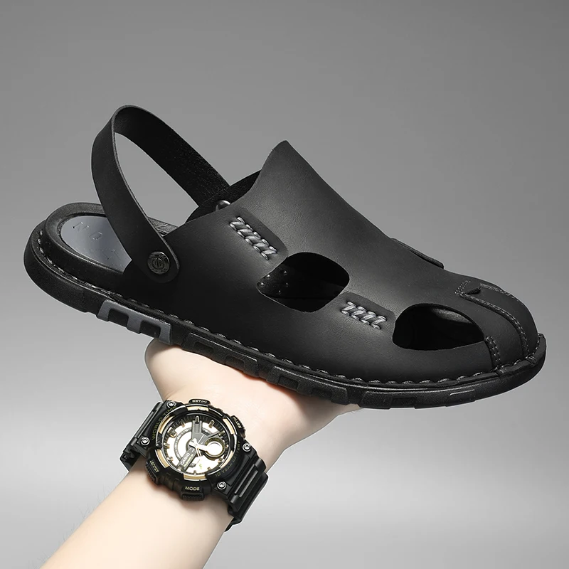 2025 Summer New Super Large Men's Sandals Classic Leather Slippers Soft Bottom Brown Slippers Lightweight Outdoor Men's Slippers
2025 Summer New Super Large Men's Sandals Classic Leather Slippers Soft Bottom Brown Slippers Lightweight Outdoor Men's Slippers