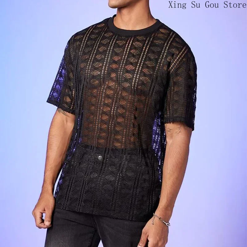 Summer Men's Hole Casual Round Neck Short Sleeve Men's Fashion Hollow Breathable Sports T-shirt
Summer Men's Hole Casual Round Neck Short Sleeve Men's Fashion Hollow Breathable Sports T-shirt