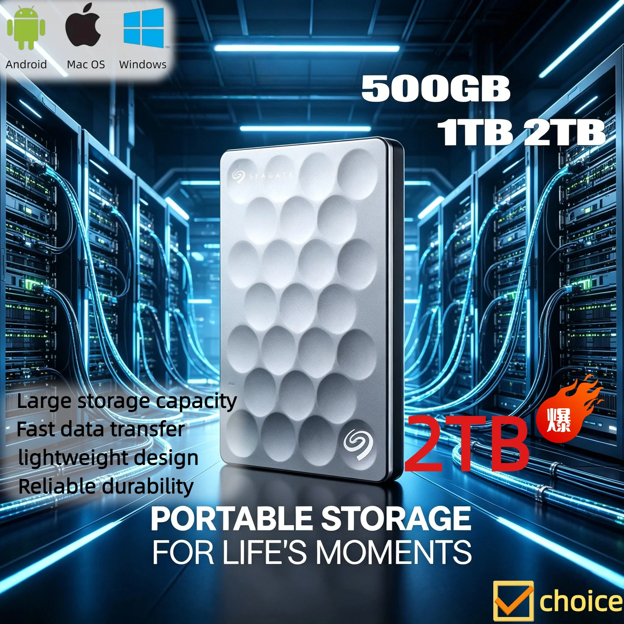 OEM For Seagate Ultra High Speed Portable 2.5 Inch External HDD USB 3.0 Storage Expansion For Laptop Notebook PC Max
OEM For Seagate Ultra High Speed Portable 2.5 Inch External HDD USB 3.0 Storage Expansion For Laptop Notebook PC Max