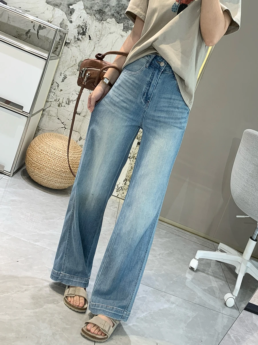 Cool Lightweight Wide Leg Soft Jeans High Waist Straight Cut Breathable Summer Slimming Stretchy Denim Pants Ladies Jeans
Cool Lightweight Wide Leg Soft Jeans High Waist Straight Cut Breathable Summer Slimming Stretchy Denim Pants Ladies Jeans