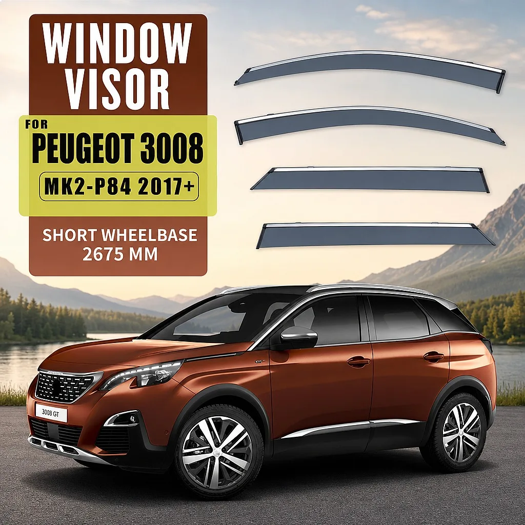 For PEUGEOT 3008 2017-2023 Car Window Visor Rain Sun Shade Side Window Deflector Awning Auto Accessories
For PEUGEOT 3008 2017-2023 Car Window Visor Rain Sun Shade Side Window Deflector Awning Auto Accessories