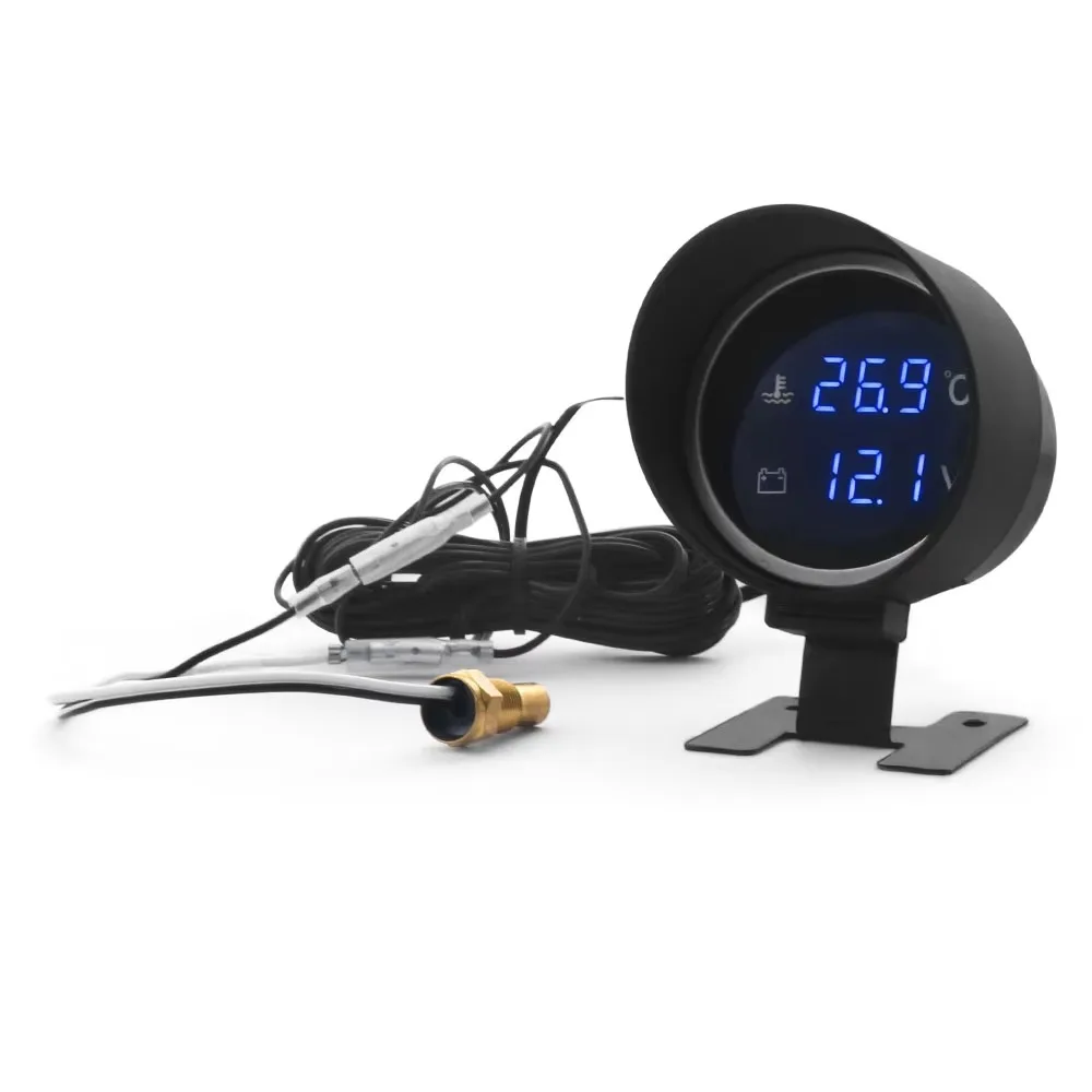 52MM 2-in-1 Digital Water Temperature Gauge 1-99 Degrees Celsius+voltmeter 10-24V 1/8NPT
52MM 2-in-1 Digital Water Temperature Gauge 1-99 Degrees Celsius+voltmeter 10-24V 1/8NPT